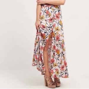 Free People Floral Print Maxi Skirt